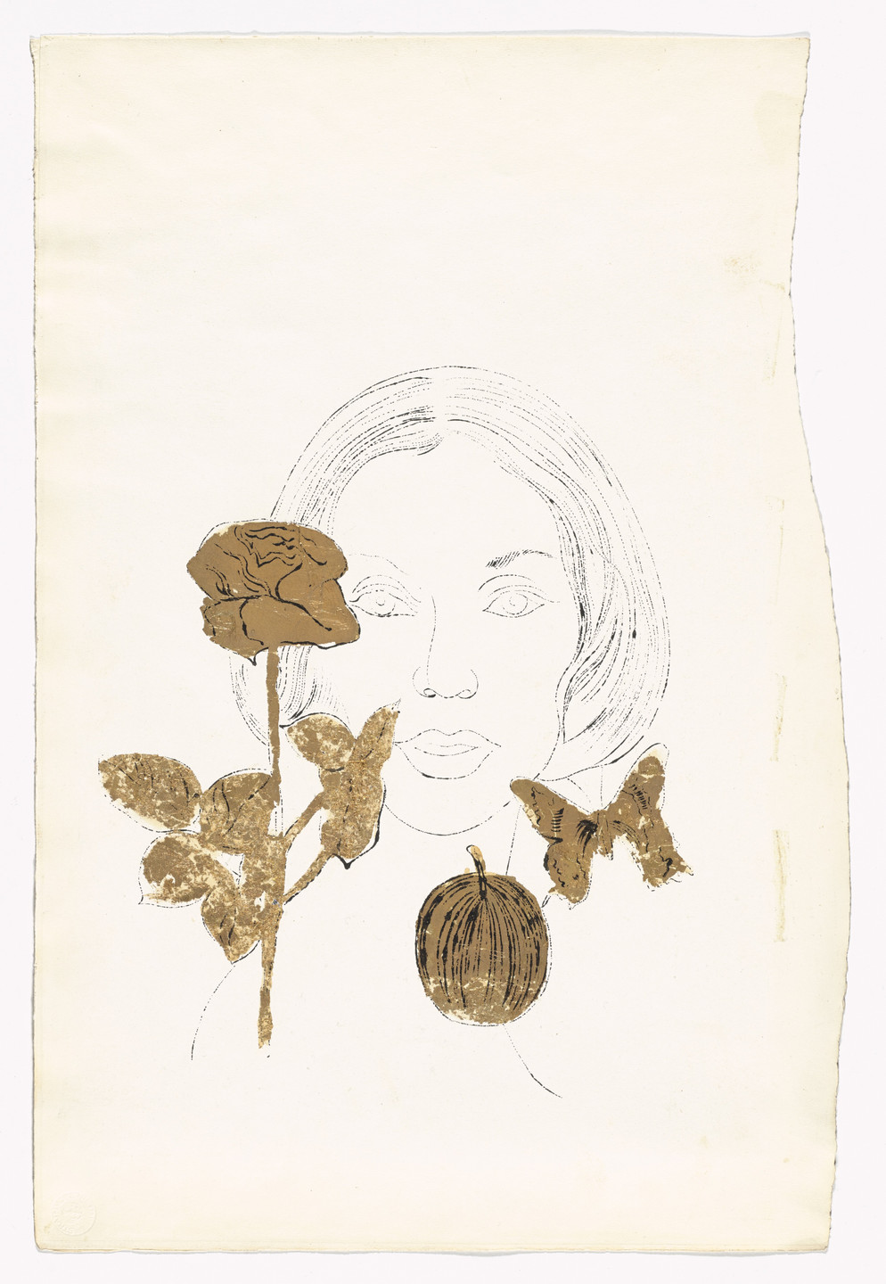 Andy Warhol. Unknown Female. (c. 1957)