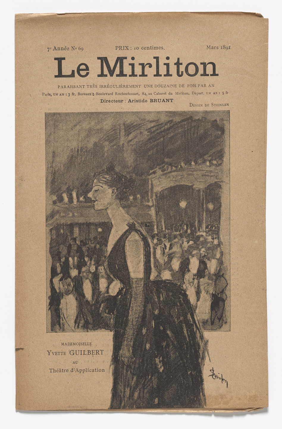 Théophile-Alexandre Steinlen. Le Mirliton, no. 68. March 1891