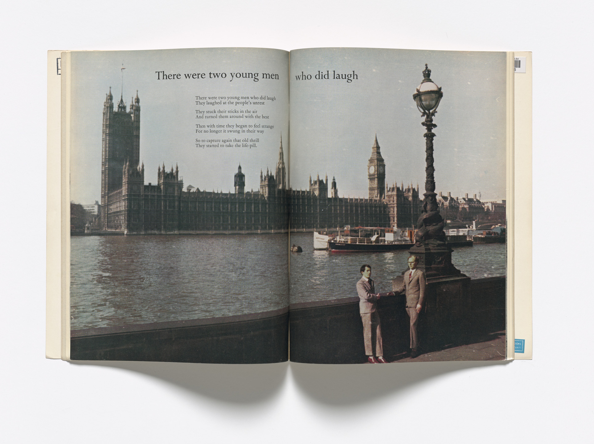 Gilbert &amp; George. There Were Two Young Men from Studio International May 1971, A Magazine Sculpture. 1971