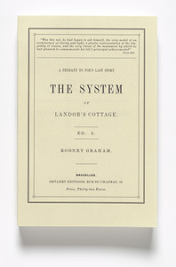 The System of Landor's Cottage. A Pendant to Poe's Last Story (Second Edition)