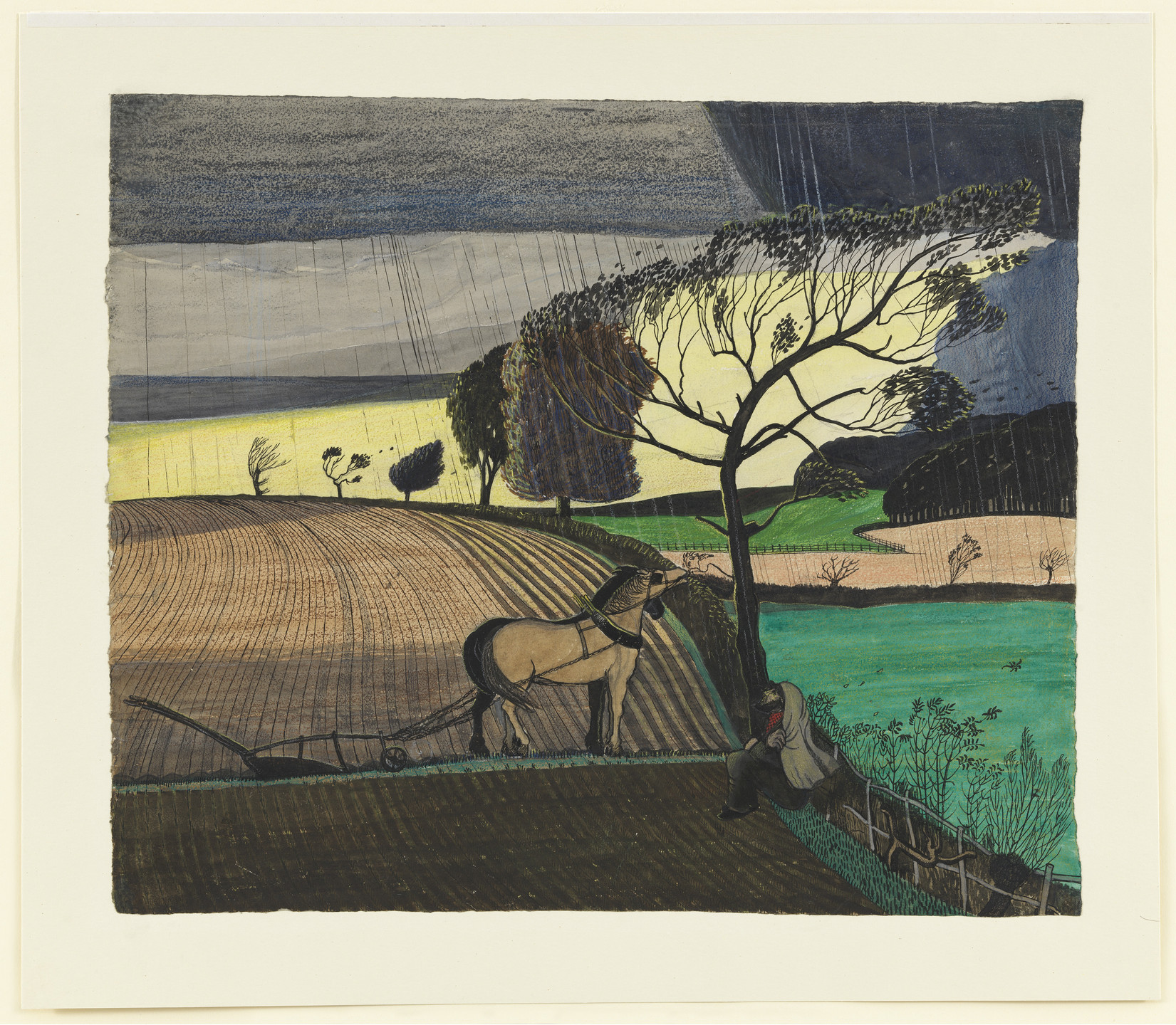 John Northcote Nash. The Storm. (1914)