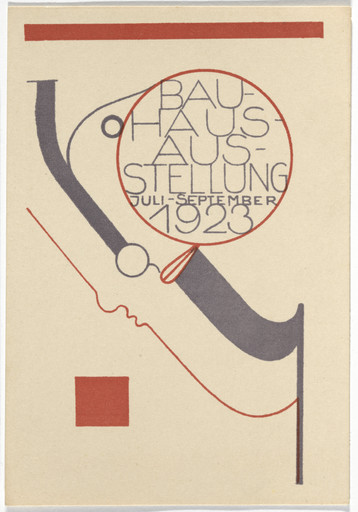 Oskar Schlemmer. Bauhaus Ausstellung Weimar Juli - Sept 1923. 1923