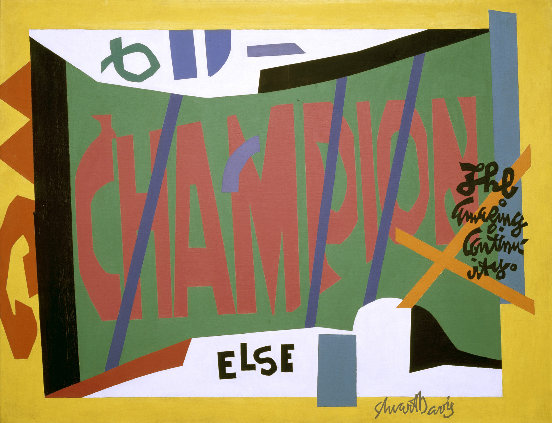 Stuart Davis. Visa. 1951