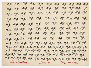 The Signature. 1st Series. Unlimited Edition. (La Signature. Série 1. Tirage illimité.)