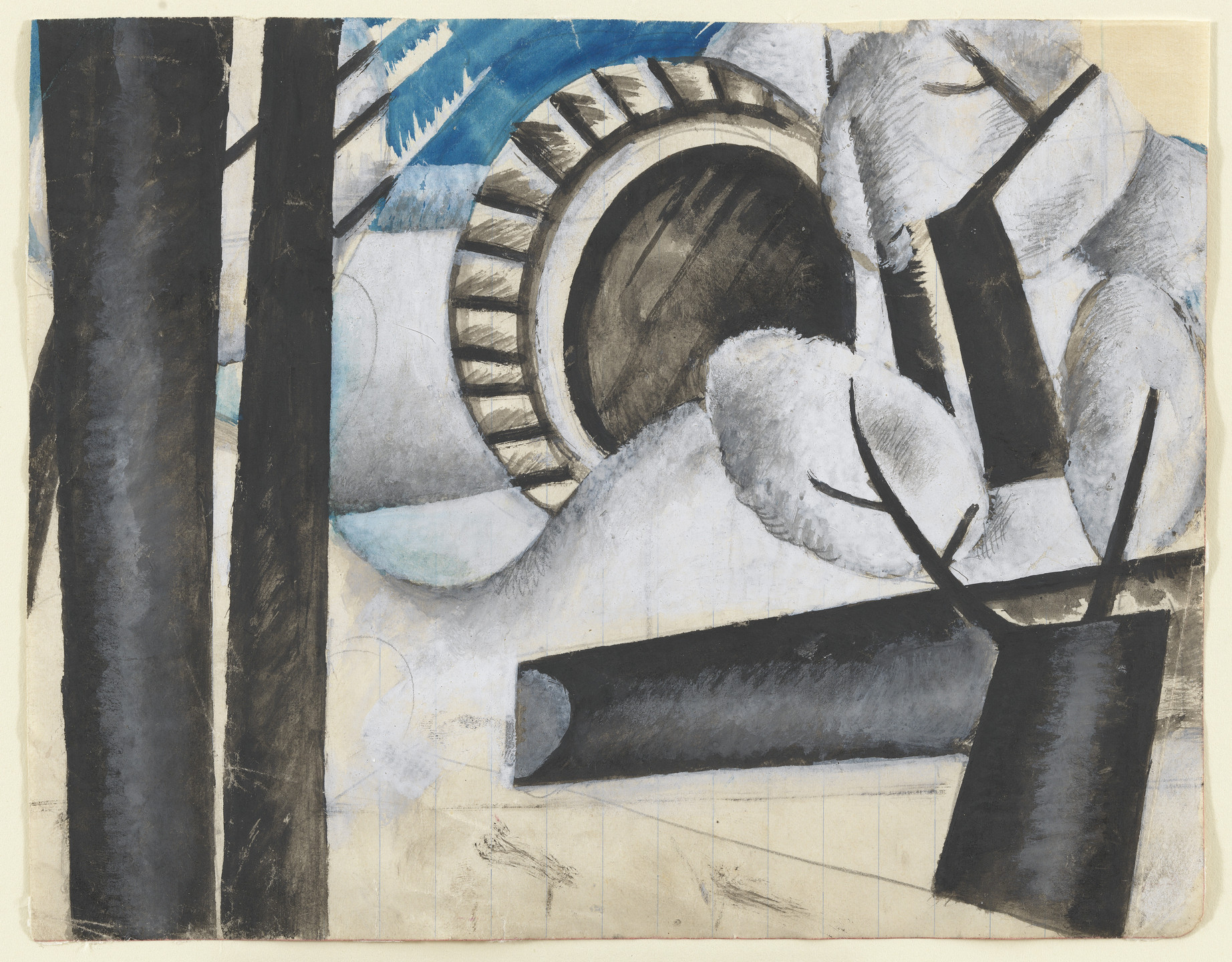 Pavel Tchelitchew. Landscape Outside Kiev. c. 1919