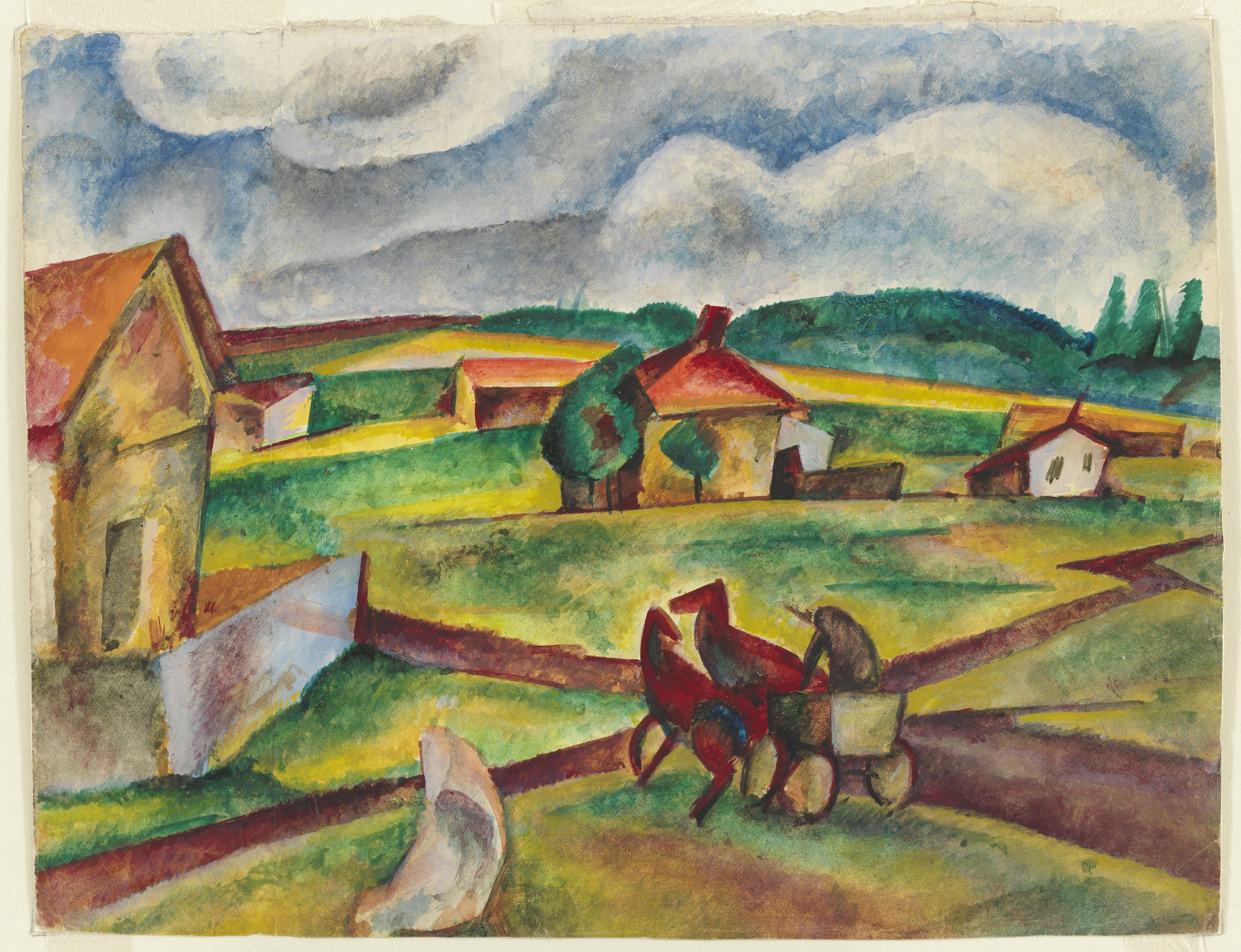 Pavel Tchelitchew. Landscape. c. 1919