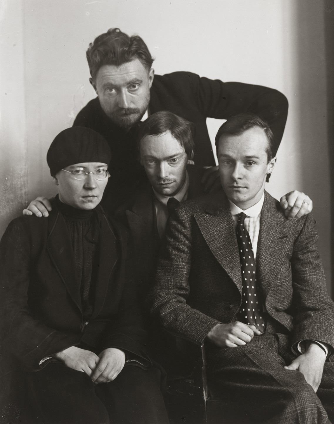 August Sander. Proletarian Intellectuals [Else Schuler, Tristan Rémy, Franz Wilhelm Seiwert, Gerd Arntz]. c. 1925