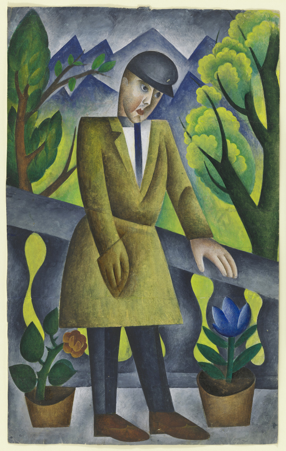 Pavel Tchelitchew. Man on Balcony. 1921