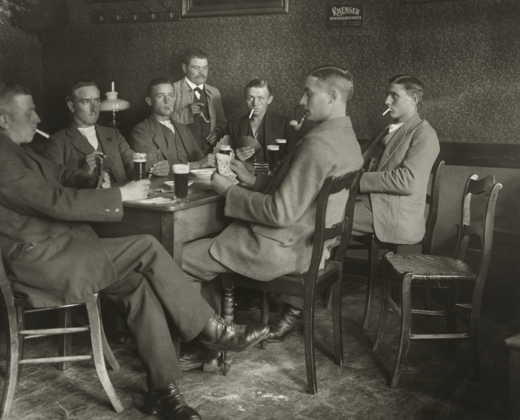 August Sander. Farmers Playing Cards. c. 1920