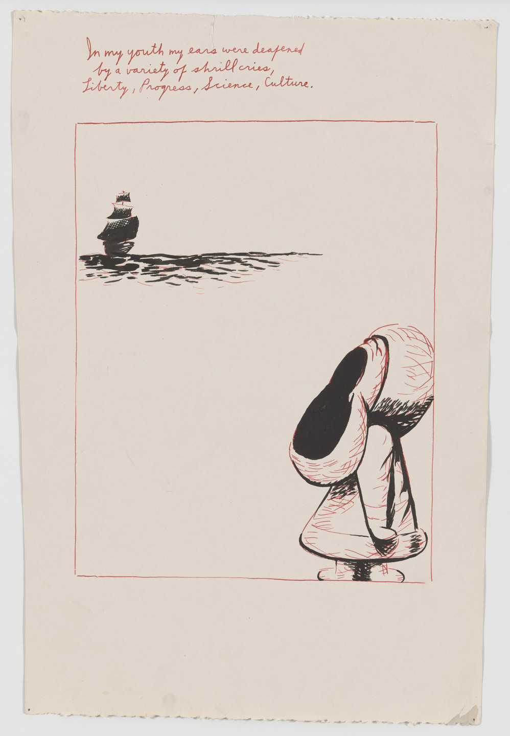 Raymond Pettibon. No Title (In my youth...). 1994