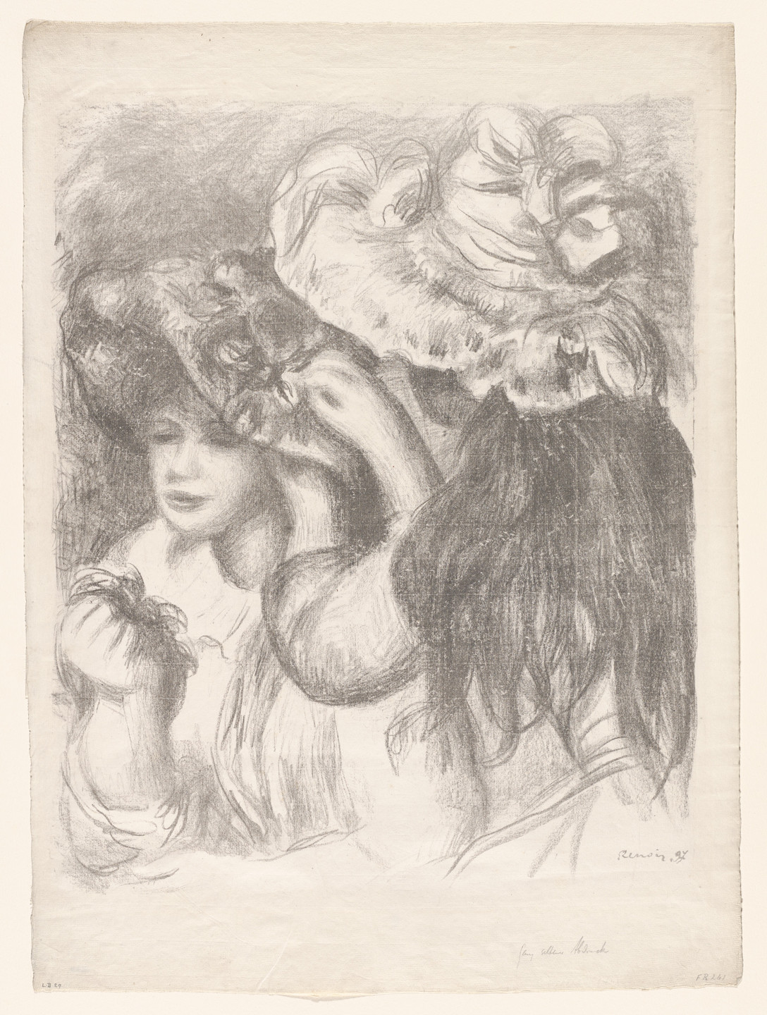 Pierre-Auguste Renoir. Pinning the Hat (Le Chapeau épinglé). 1897