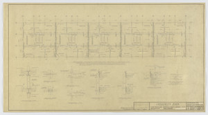 Pavilion Apartments and Town Houses, Lafayette Park, Detroit, MI (Low rise building. Type B. Second-floor framing plan and sections.)