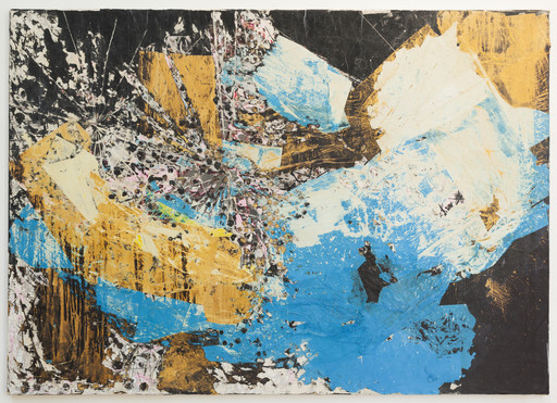 Mark Bradford. Let&#39;s Walk to the Middle of the Ocean. 2015