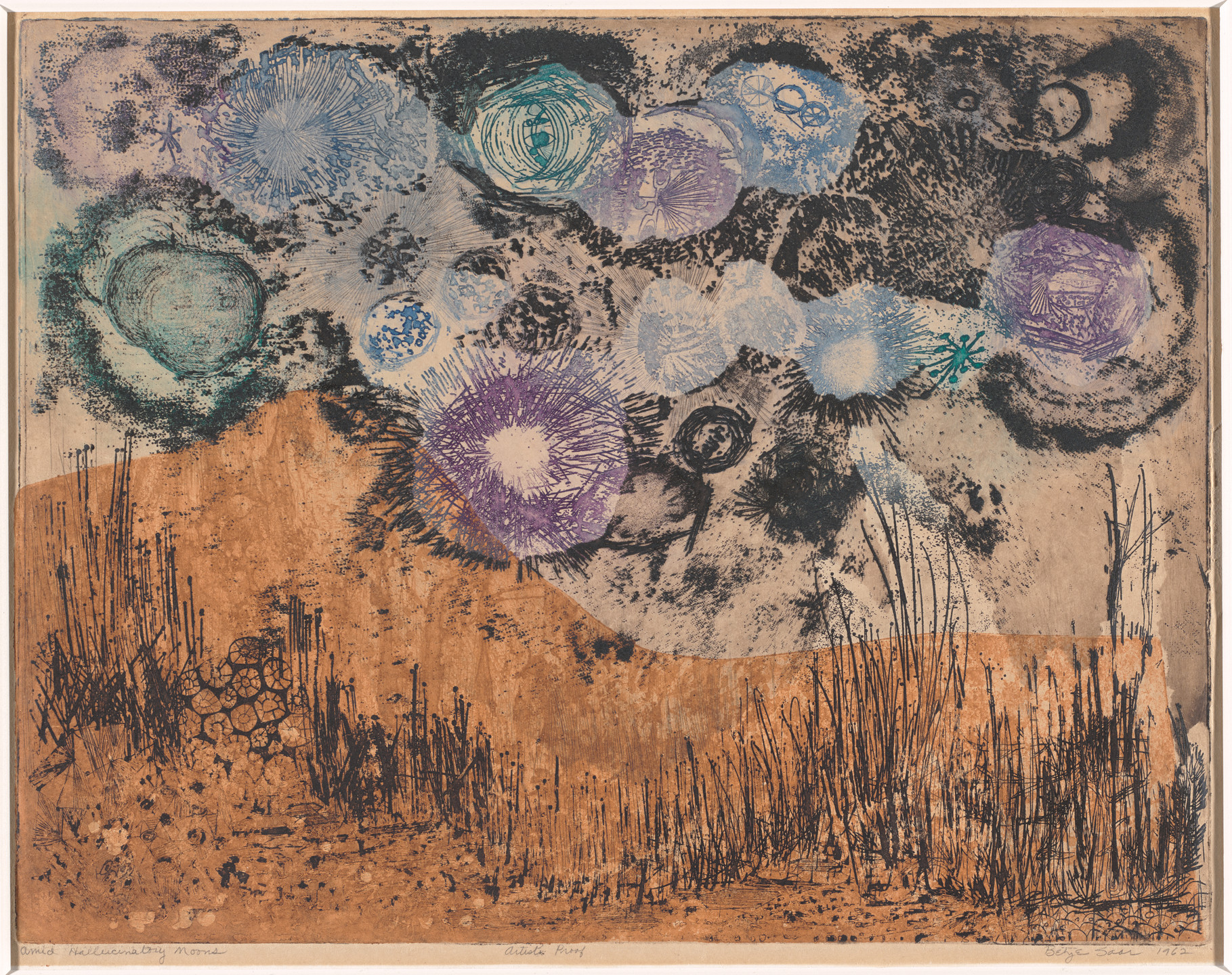 Betye Saar. Amid Hallucinatory Moons. 1962