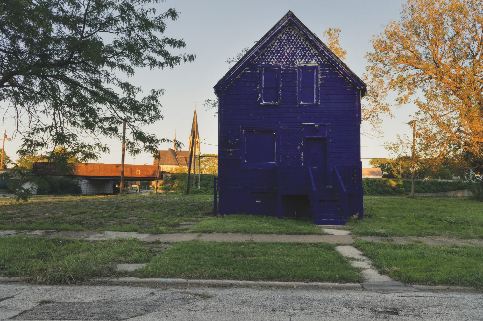 Amanda Williams. Crown Royal Bag, from the Color(ed) Theory Suite. 2014-2016