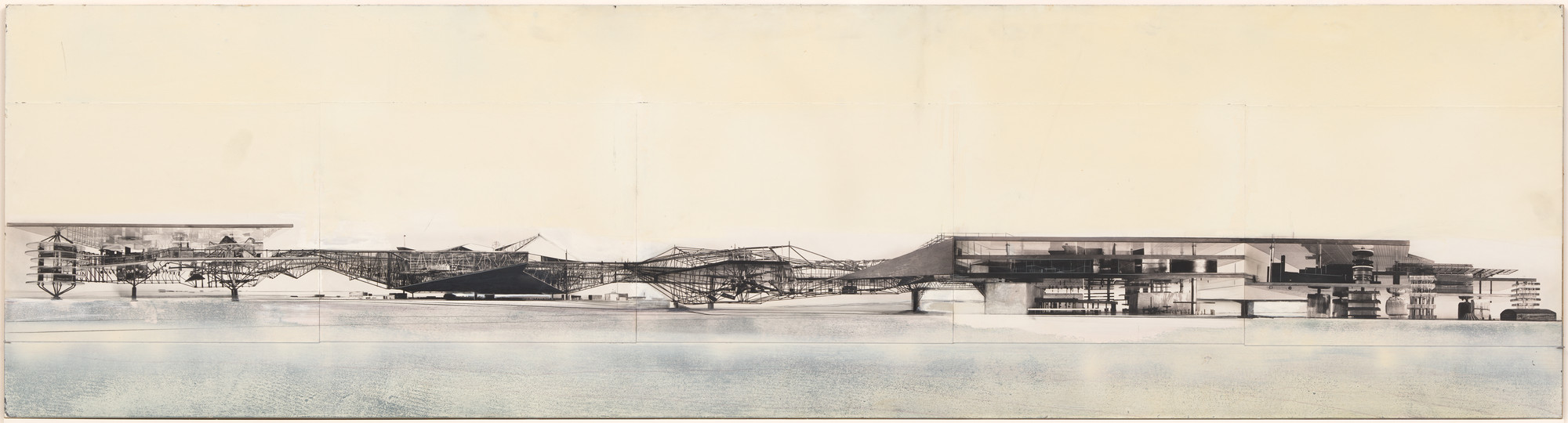 Constant (Constant Anton Nieuwenhuys). Collage of Sector Models. c. 1969