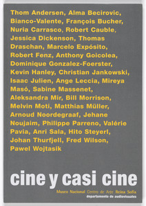 Program for Cine e Casi Cine conference, Museo Nacional Centro de Arte Reina Sofia, November 4–December 12, 2004