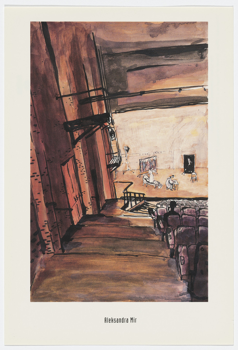 Aleksandra Mir. Annoucement card for Illustration and Cartooning Portfolio Thirteen, School of Visual Arts, New York, 1991. 1991