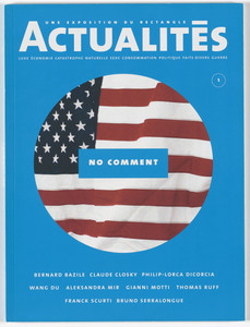 Exhibition catalogue for Actualités, Le Rectangle Centre d'Art de la Ville de Lyon, Lyon, November 8, 2002–January 5, 2003