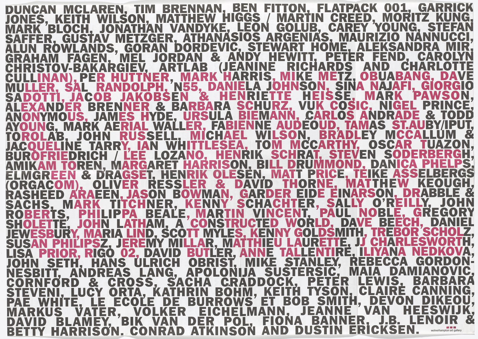 Aleksandra Mir. Poster for STRIKE, Wolverhampton Art Gallery, Wolverhampton, July 9–August 20, 2004. 2002