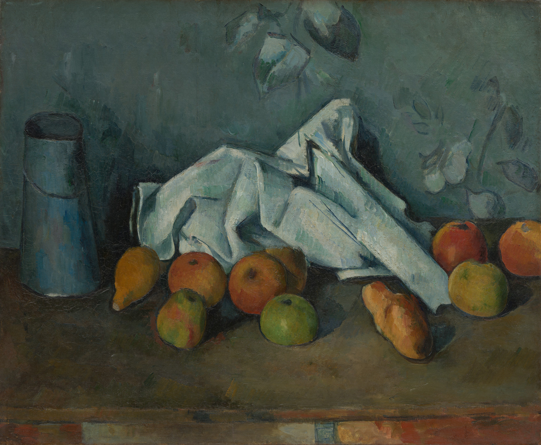 Paul Cézanne. Milk Can and Apples. 1879-80