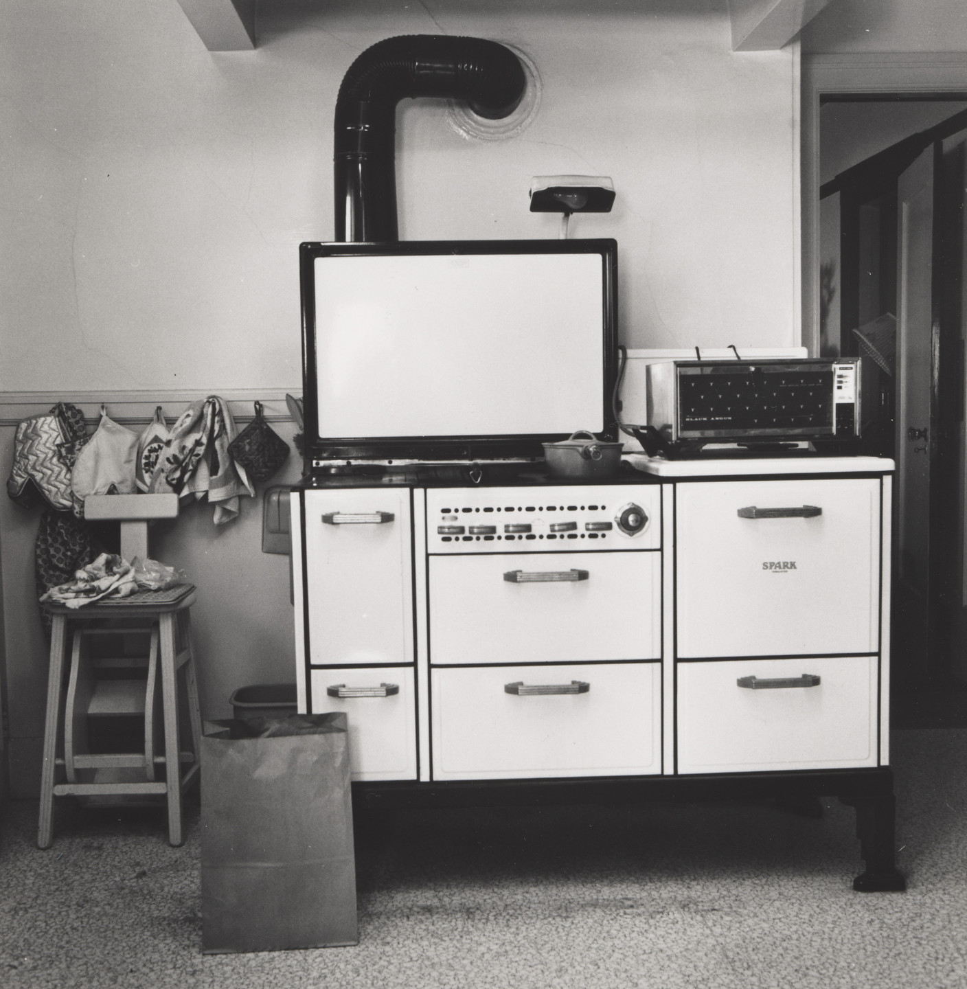 Joanne Leonard. Stove and Paper Bag, Kitchen, Berkeley, CA. c. 1972-75
