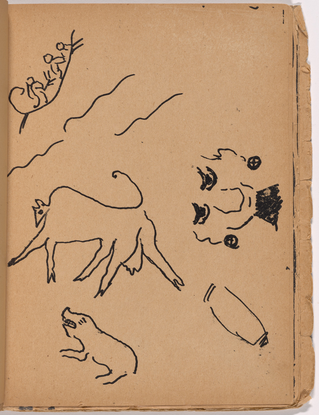 Nikolai Rogovin. Plate (folio 13) from Mirskontsa (Worldbackwards). 1912