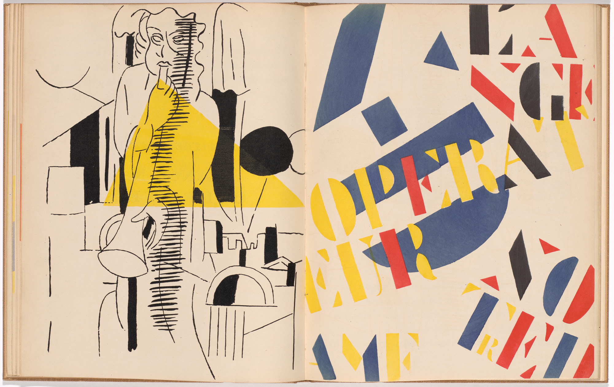 Fernand Léger. Plate (folio 14 verso) from La Fin du monde filmée par l&#39;ange de N.-D. (The End of the World Filmed by the Angel of Notre Dame). 1919