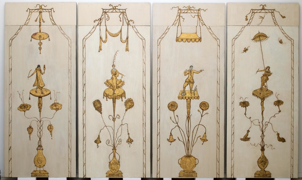 Florine Stettheimer. Four Panel Screen. n.d.