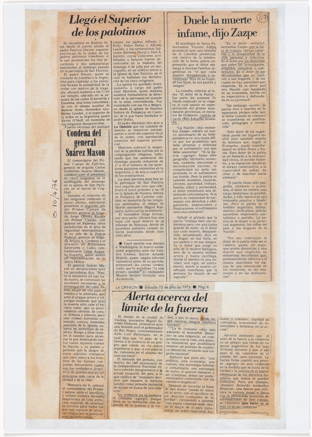 León Ferrari. Nosotros no sabíamos (We Didn't Know). 1976–92, printed 2007
