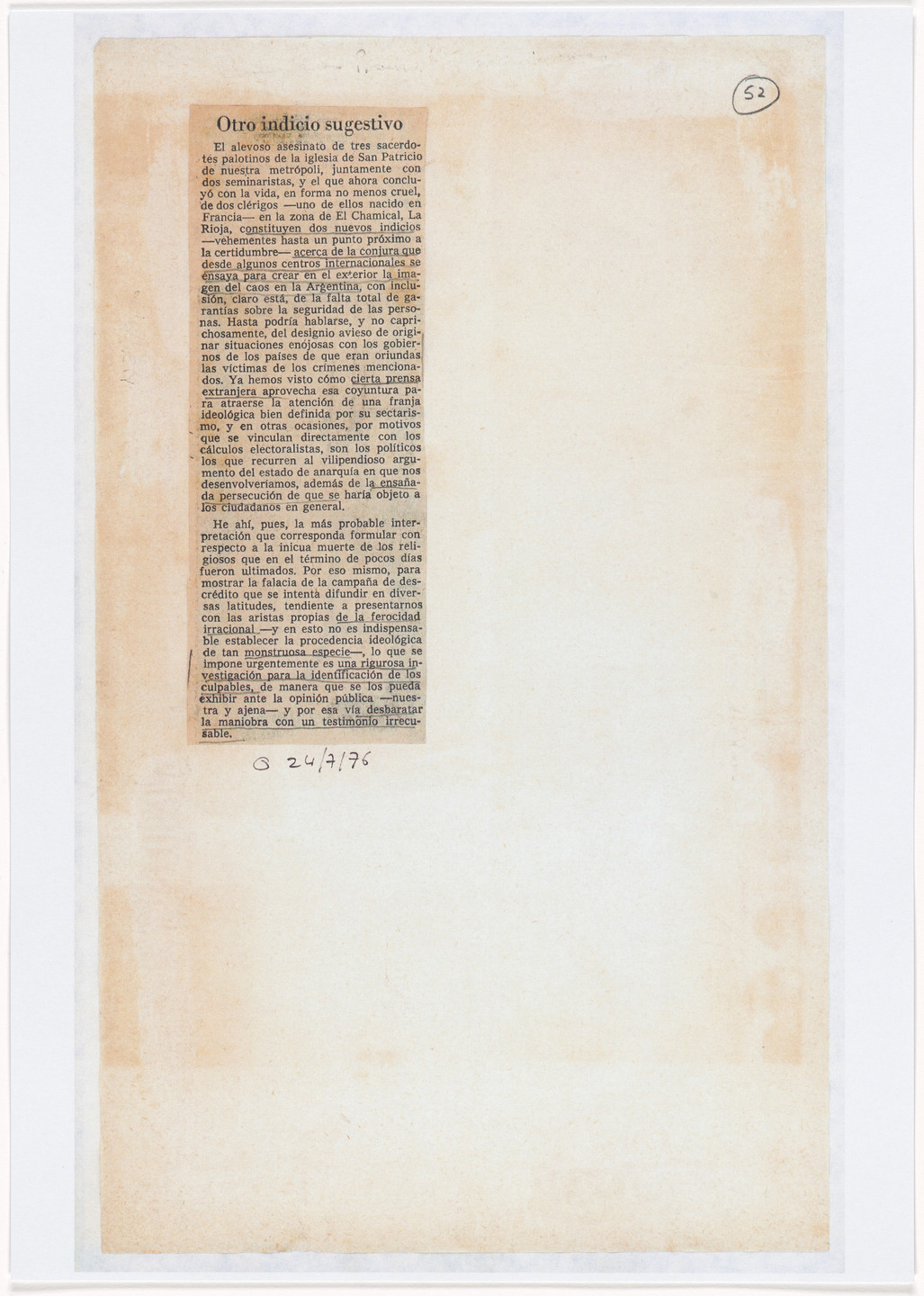 León Ferrari. Nosotros no sabíamos (We Didn't Know). 1976–92, printed 2007