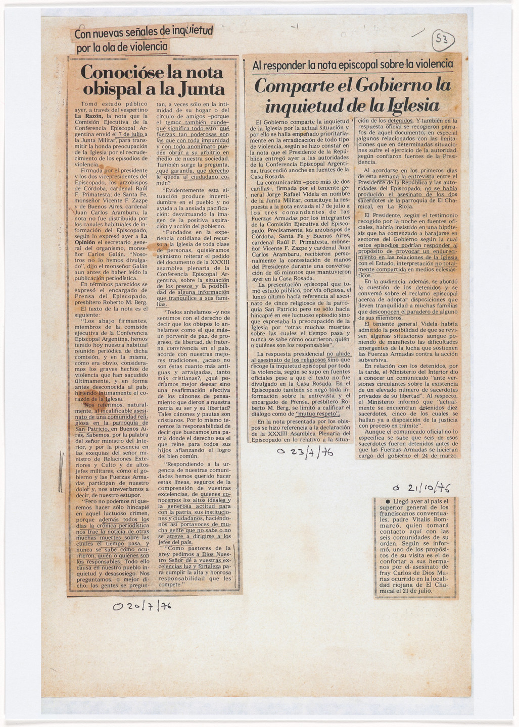 León Ferrari. Nosotros no sabíamos (We Didn't Know). 1976–92, printed 2007