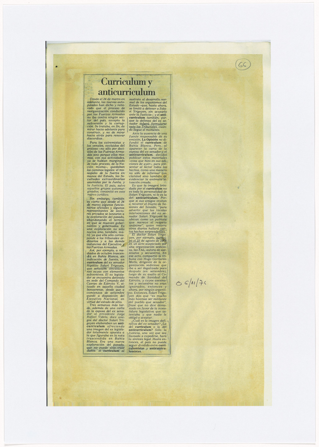 León Ferrari. Nosotros no sabíamos (We Didn't Know). 1976–92, printed 2007