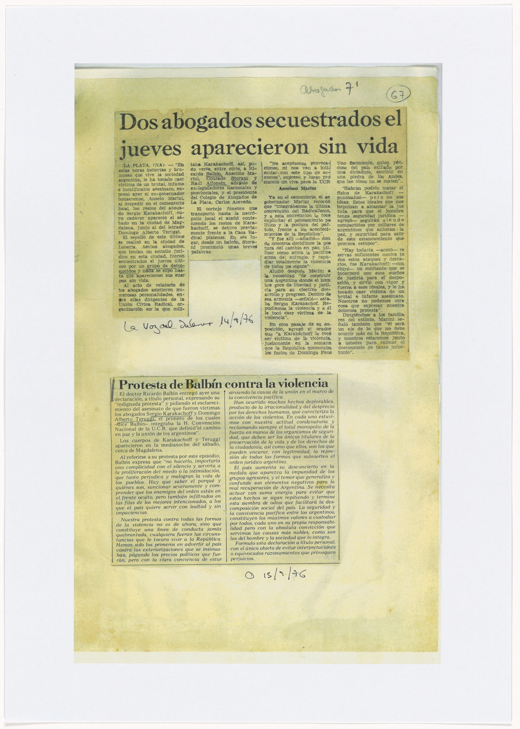 León Ferrari. Nosotros no sabíamos (We Didn't Know). 1976–92, printed 2007