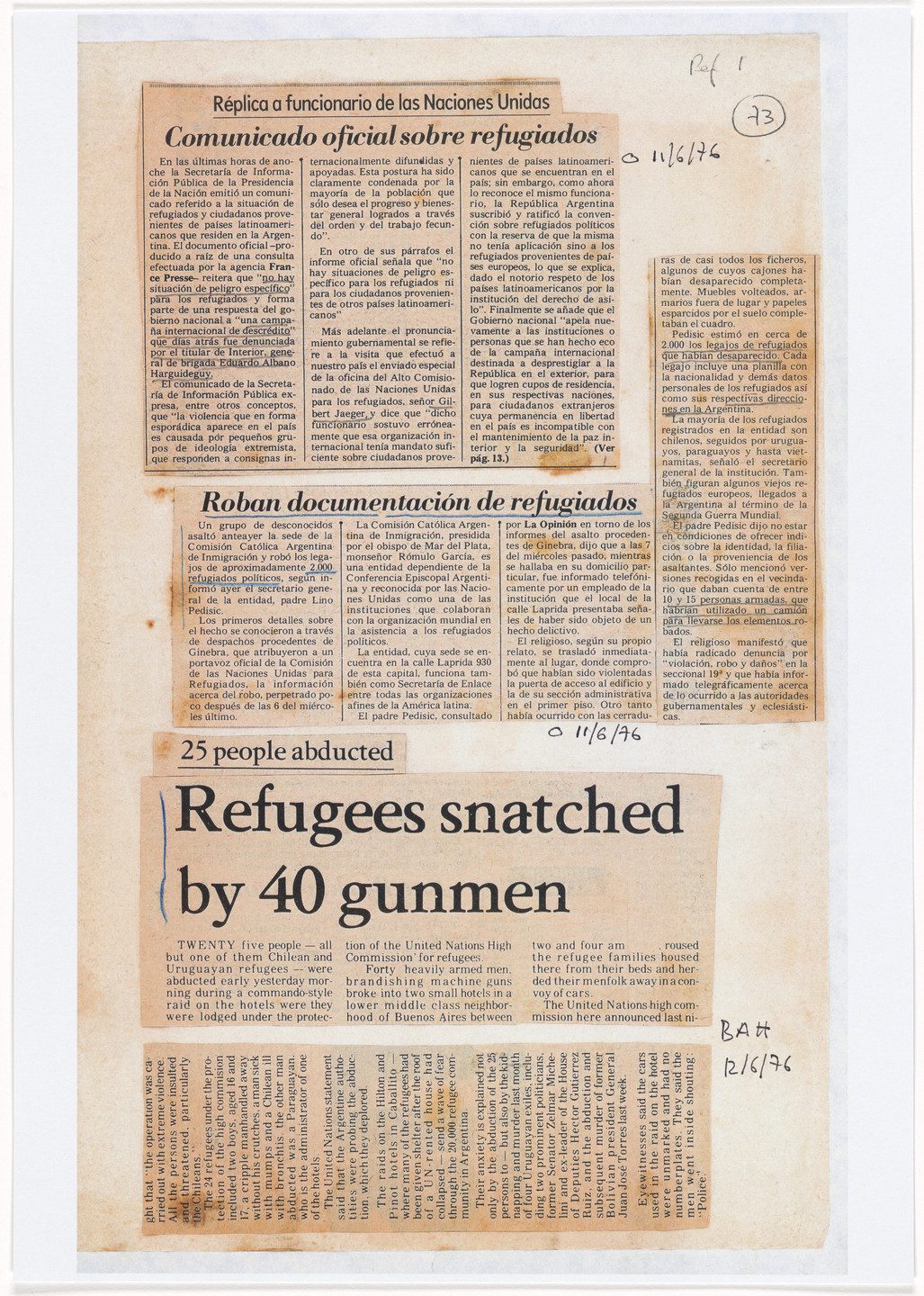 León Ferrari. Nosotros no sabíamos (We Didn't Know). 1976–92, printed 2007