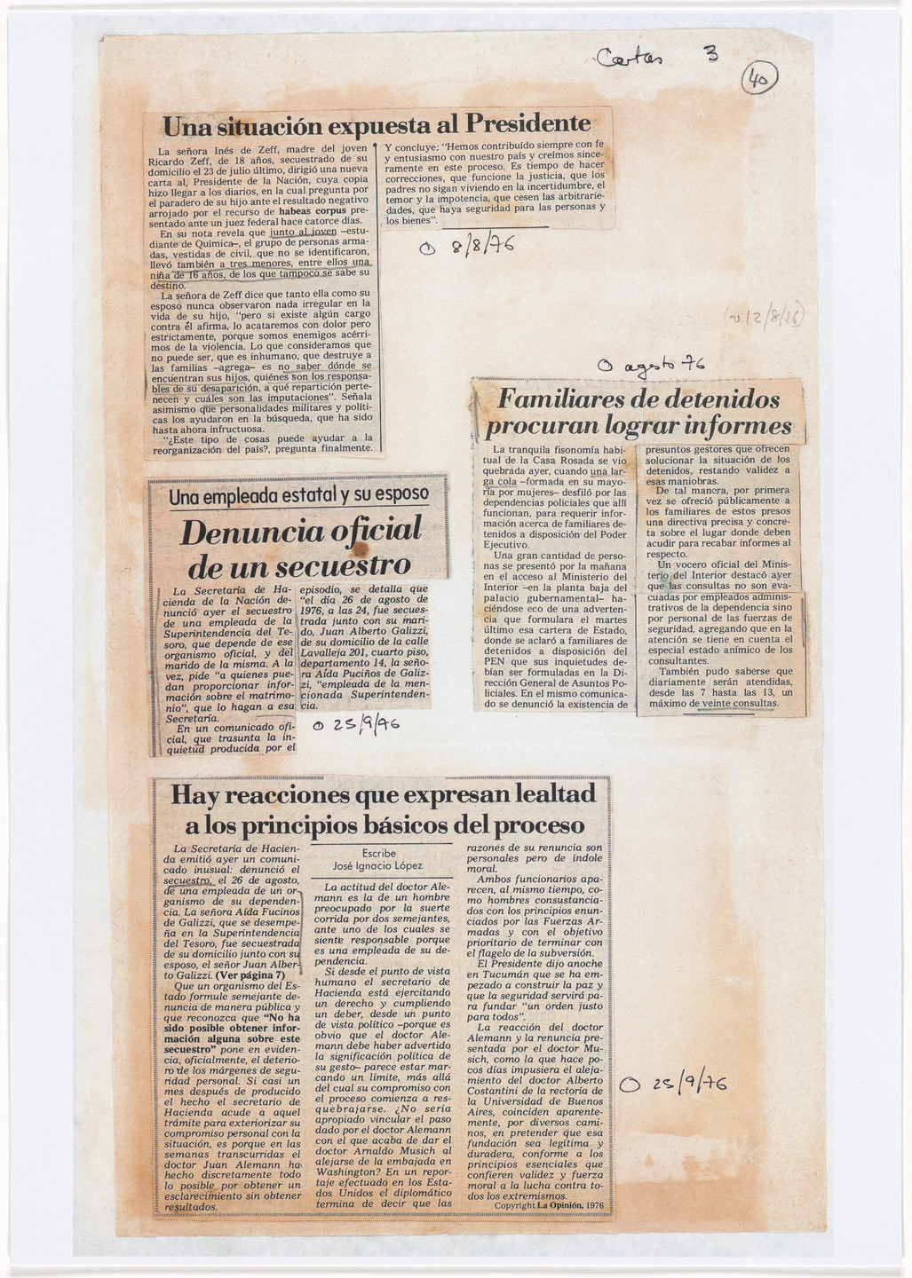 León Ferrari. Nosotros no sabíamos (We Didn't Know). 1976–92, printed 2007