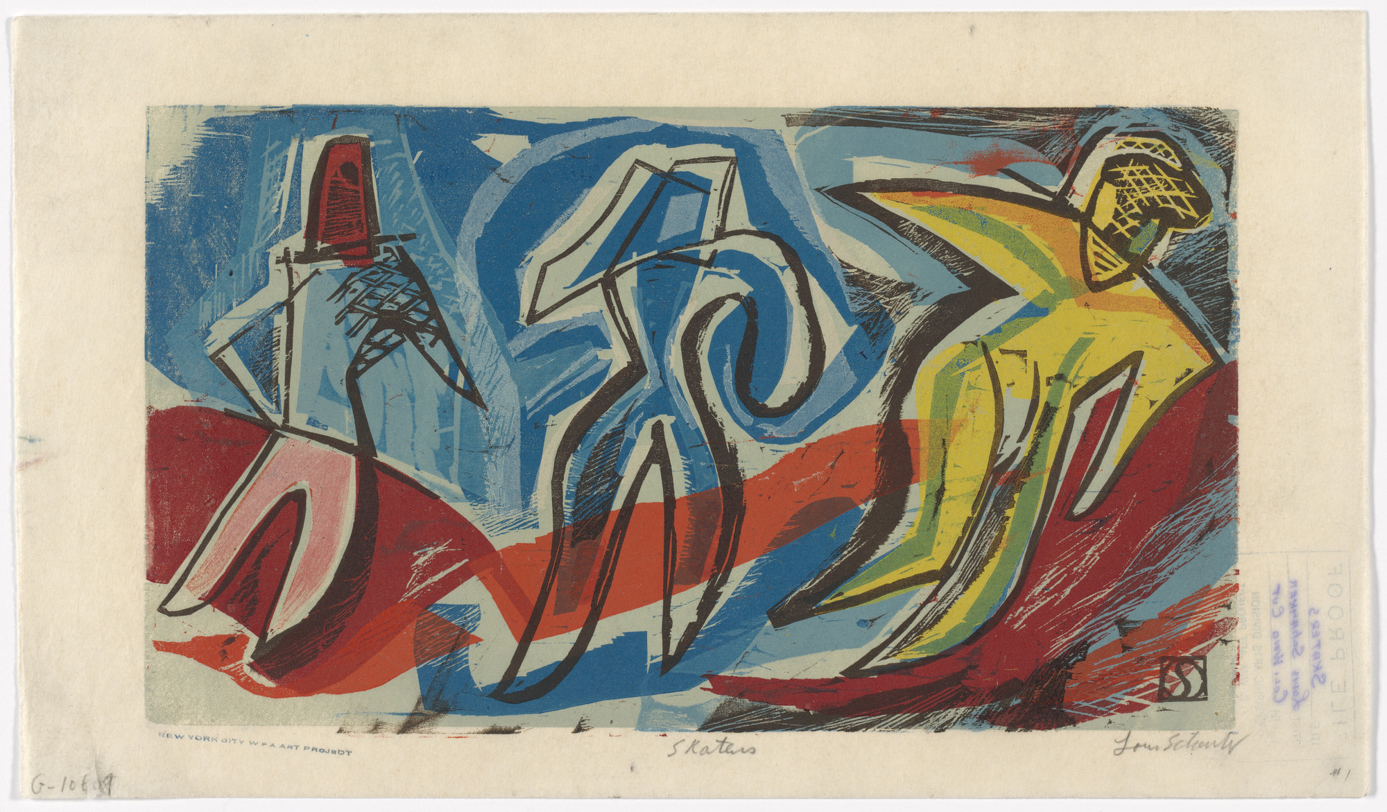 Louis Schanker. Skaters. 1941