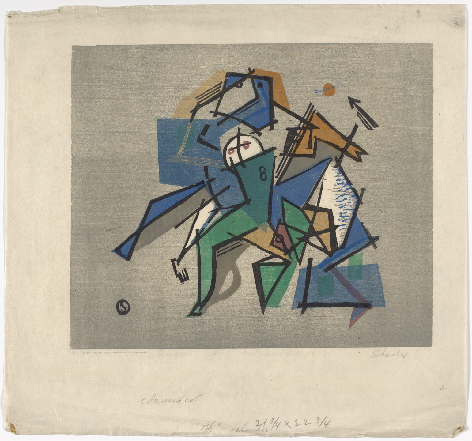 Louis Schanker. Polo Players. 1940