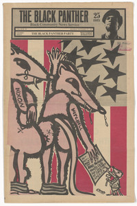 The Black Panther Newspaper, vol. 3, no. 23 (Nixon & Mitchell: Panther's wanted dead for conspiracy of exposing America)