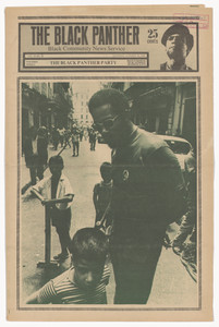 The Black Panther Newspaper, vol. 3, no. 26 (Street photograph)