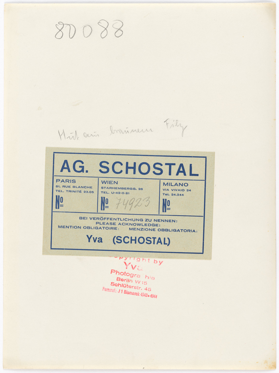 Yva (Else Ernestine Neuländer). Untitled. 1935