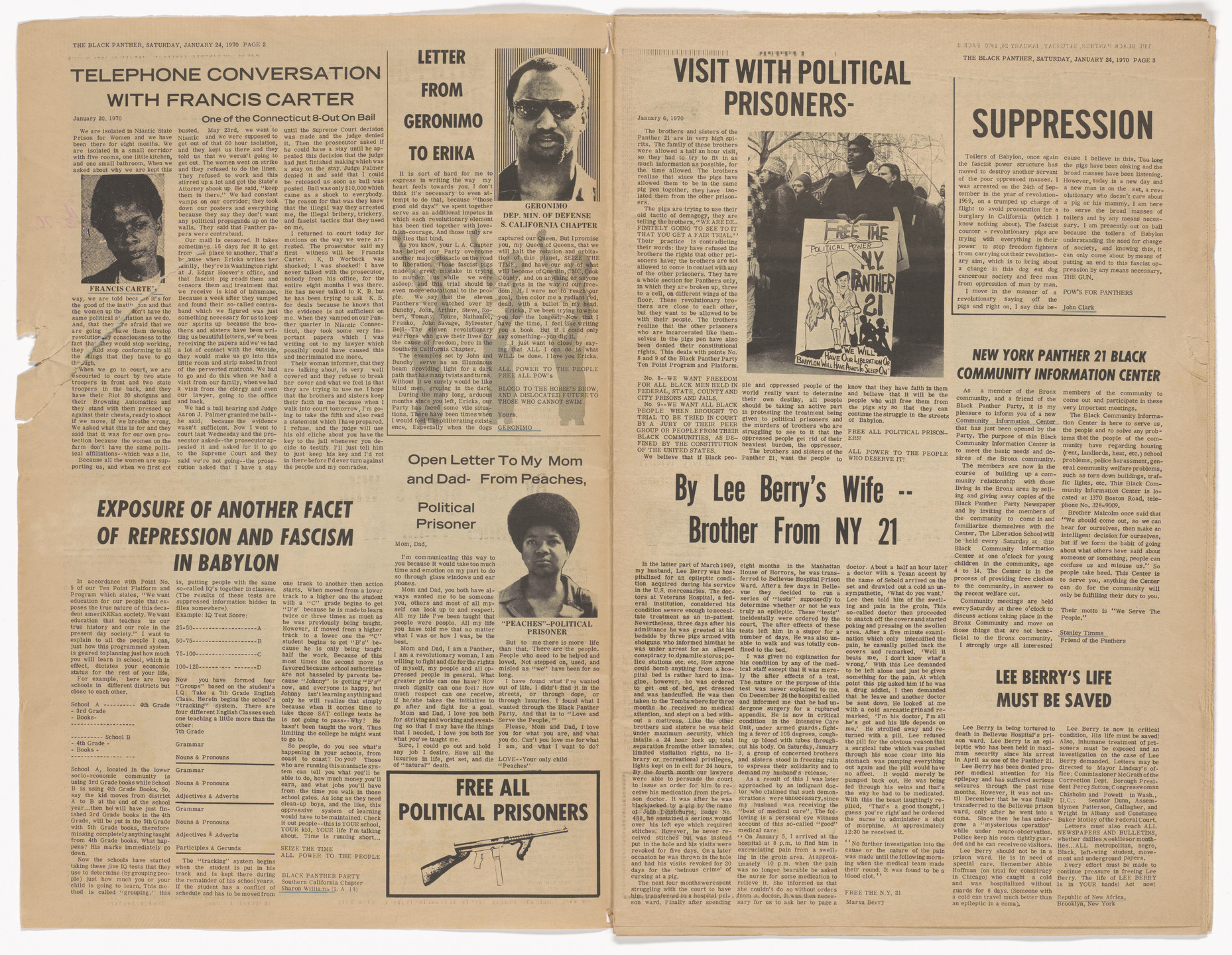 Emory Douglas. The Black Panther Newspaper, vol. 4, no. 8 (We Demand Decent Housing). 1970