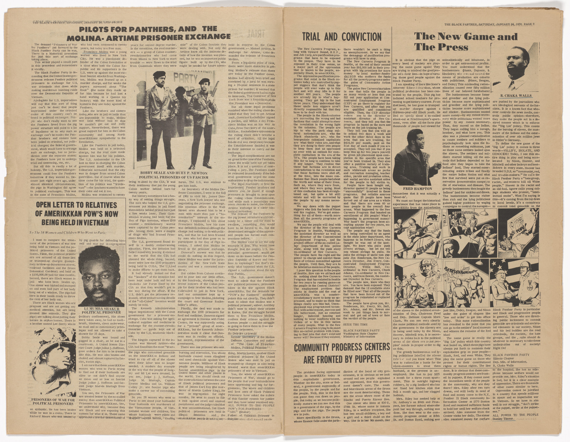Emory Douglas. The Black Panther Newspaper, vol. 4, no. 8 (We Demand Decent Housing). 1970