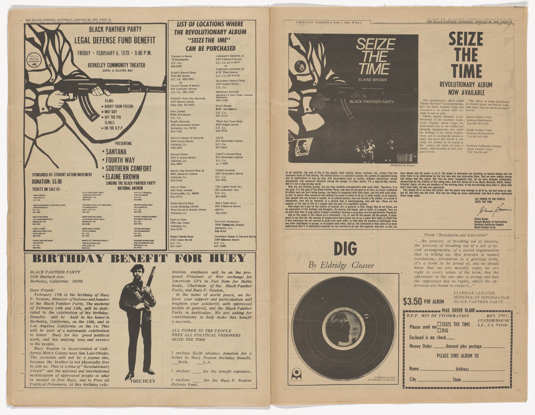 Emory Douglas. The Black Panther Newspaper, vol. 4, no. 8 (We Demand Decent Housing). 1970