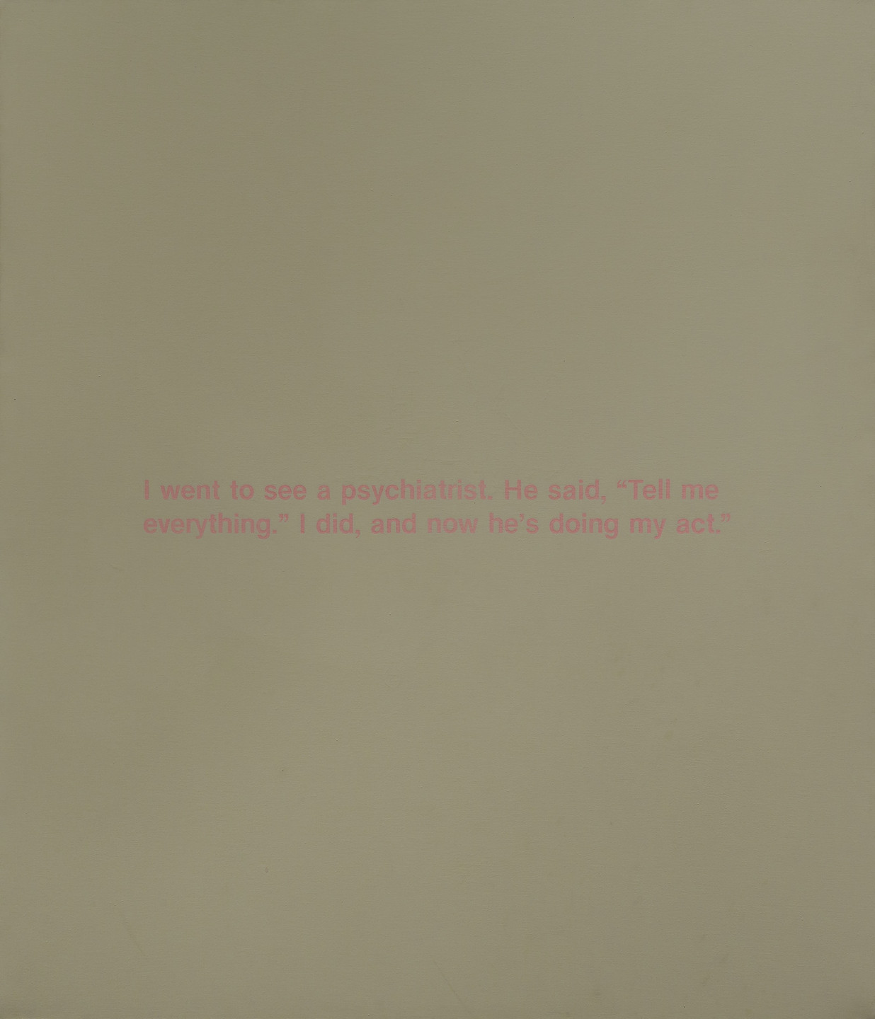 Richard Prince. Tell Me Everything. 1987