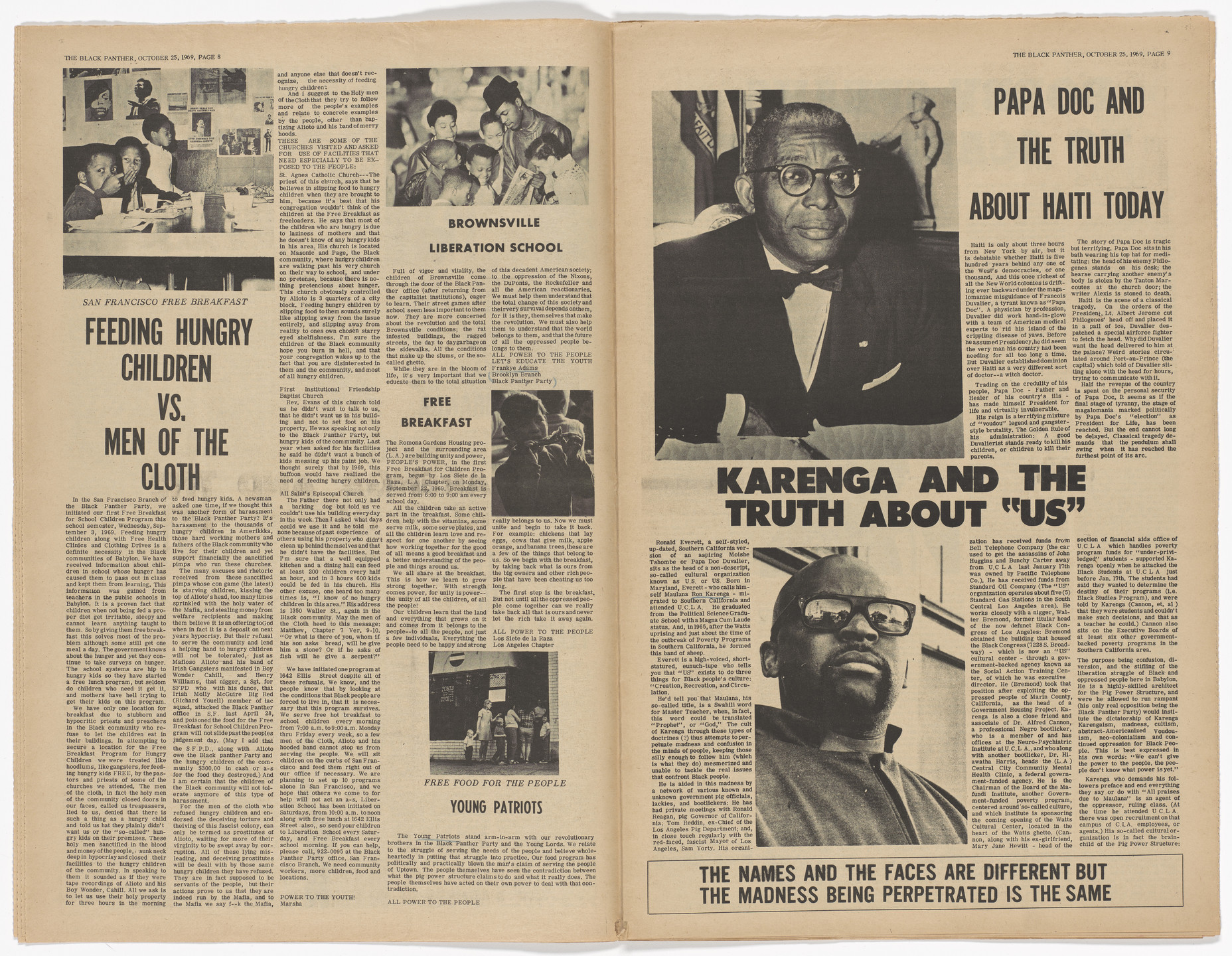 Emory Douglas. The Black Panther Newspaper, vol. 3, no. 27 (Eldridge Cleaver quote). 1969