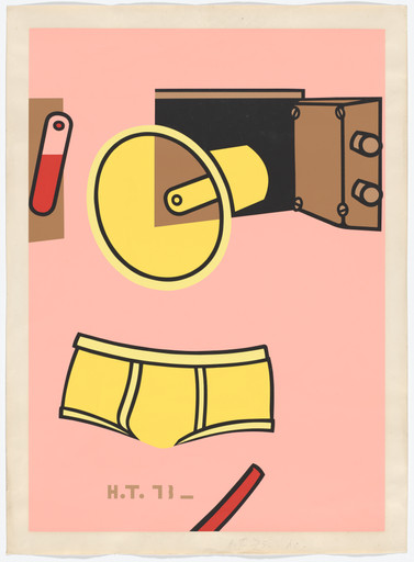 Hervé Télémaque. The Pink Wardrobe (L'Armoire Rose). 1973