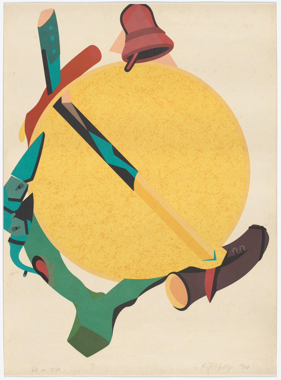 Hervé Télémaque. Sun Hook (Accroche soleil). 1974