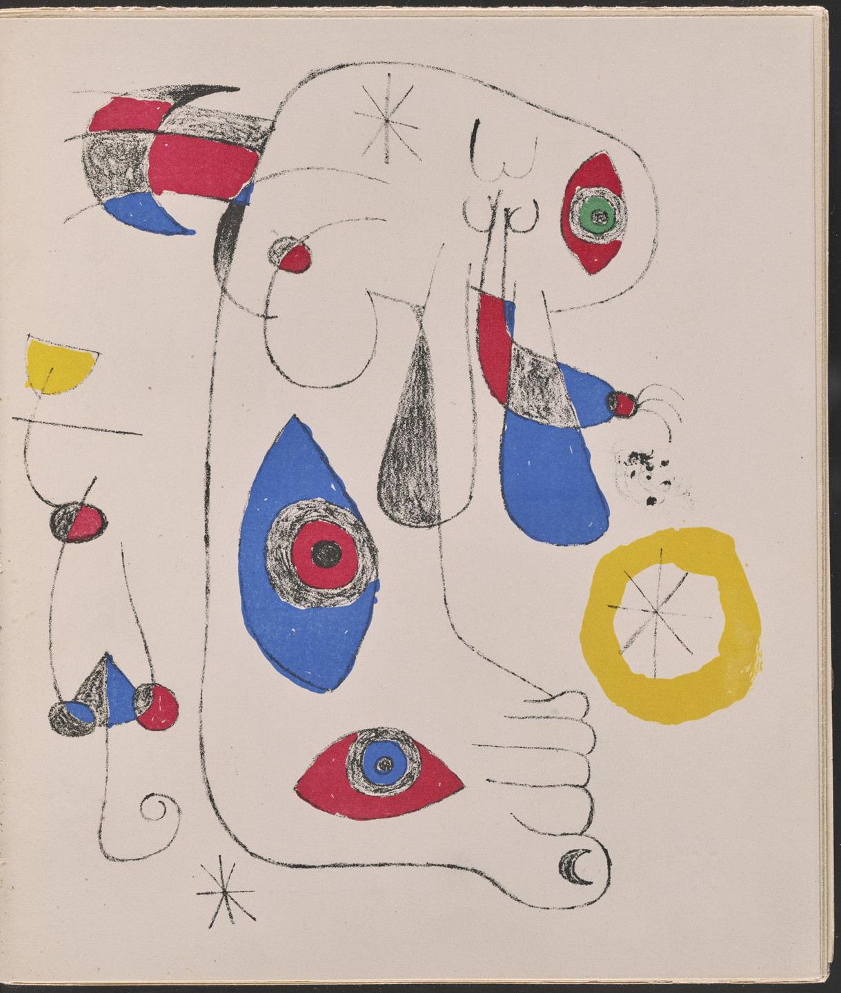 Joan Miró. Frontispiece from Le Surréalisme en 1947: Exposition Internationale du Surréalisme. 1947