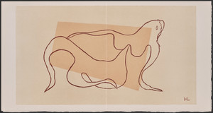 Reclining Woman (Femme étendue) (double page plate) from Un Poème dans chaque livre